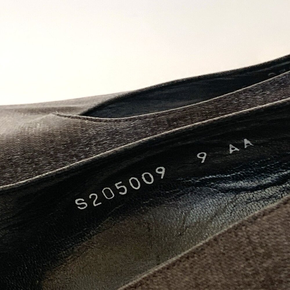 Stuart Weitzman Size 9 AA Silver Satin Square Toe Pumps Womans Shoes Heels - Picture 5 of 12